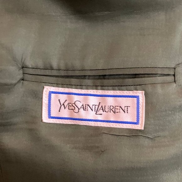 YVES SAINT LAURENT FOR DILLARDS Vintage Wool Single Breasted Blazer - Picture 7 of 12